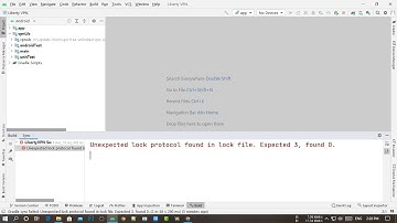 Fix Unexpected lock protocol found in lock file | Fix Unexpected lock in Android Studio