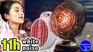 White noise, fall asleep instantly, three fan noises, heater noise for sleeping, studying, relaxing