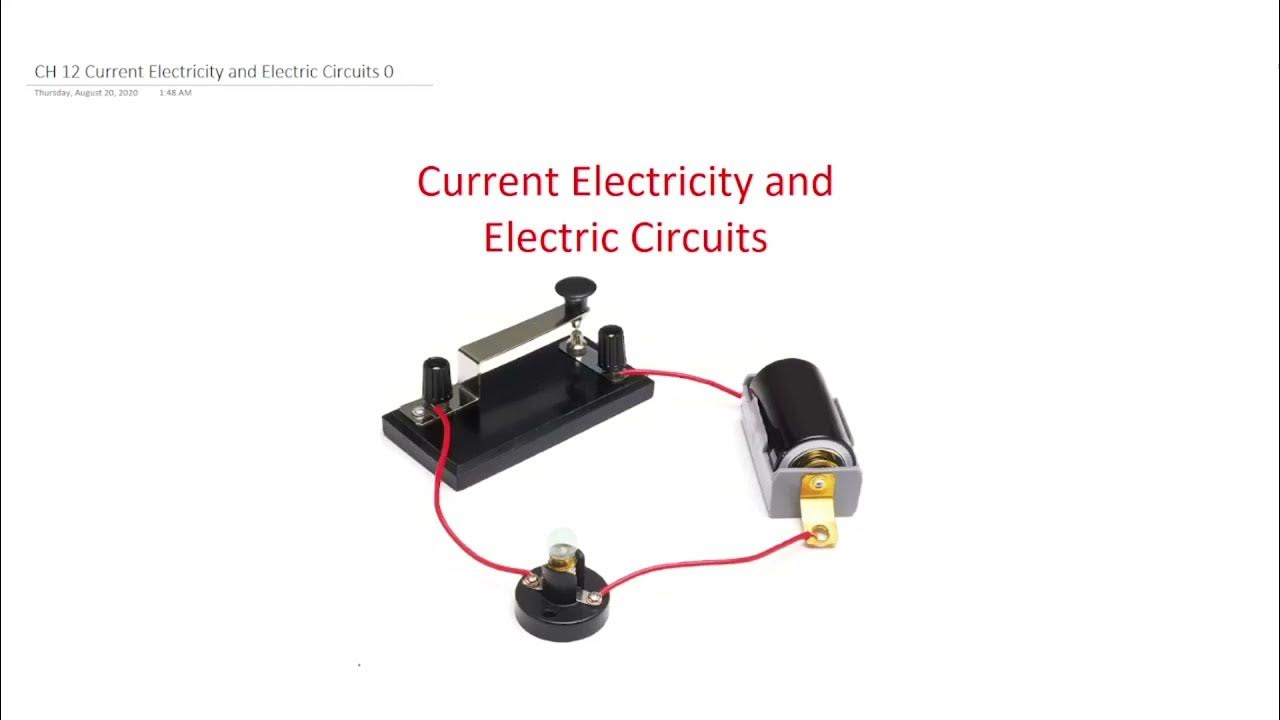 IGCSE Physics Lesson 22 a Potential difference, Current and Simple circuits 1 YouTube