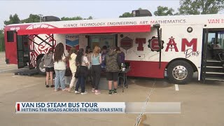 Van ISD's STEAM bus brings interactive learning to schools across Texas