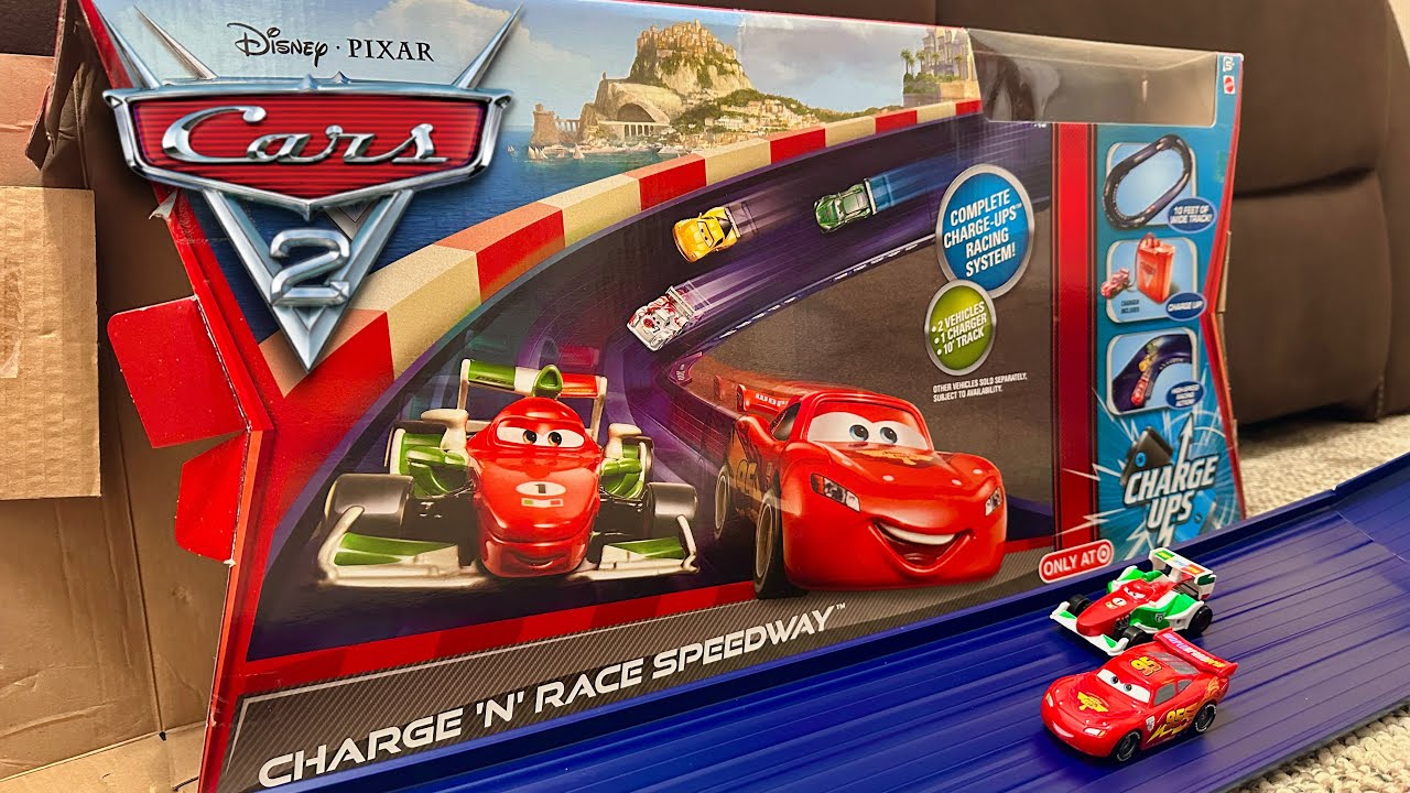 2012 Charge ‘N’ Race Speedway Unboxing & Run — Target’s Exclusive Disney Cars Charge Ups