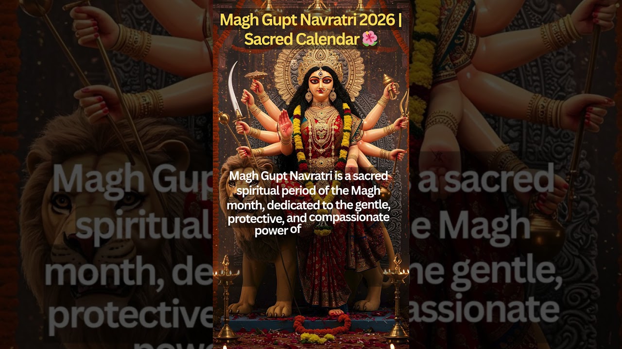 Magh Gupt Navratri 2026  Sacred Calendar 🌺