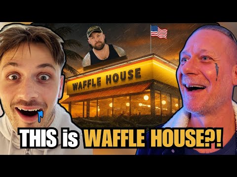 European Dad & Son React to WAFFLE HOUSE - The Roman Colosseum of the South?!
