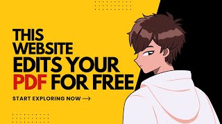 This Website Lets You Edit PDFs for FREE! | No Signup, No Watermark 🔥 (2025 Best PDF Editor)
