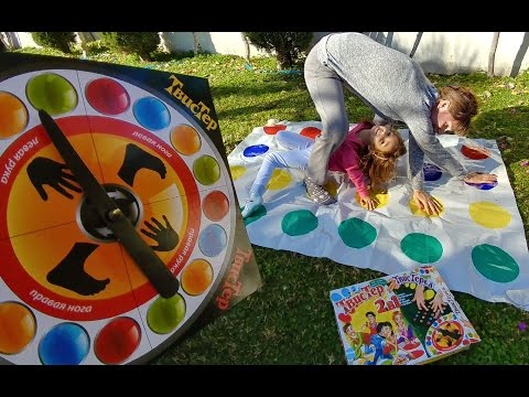 TWİSTER CHALLENGE  Bahçede twister oynadık, eğlenceli video