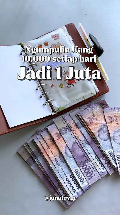 Collect 10,000 money every day to 1 million 🍊gemarnabung.id #saving #sinkingfunds #funsaving