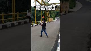 Berani terbangkan merpati dari atas jembatan