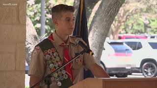 15-year-old Eagle Scout creates monument for three fallen soldiers