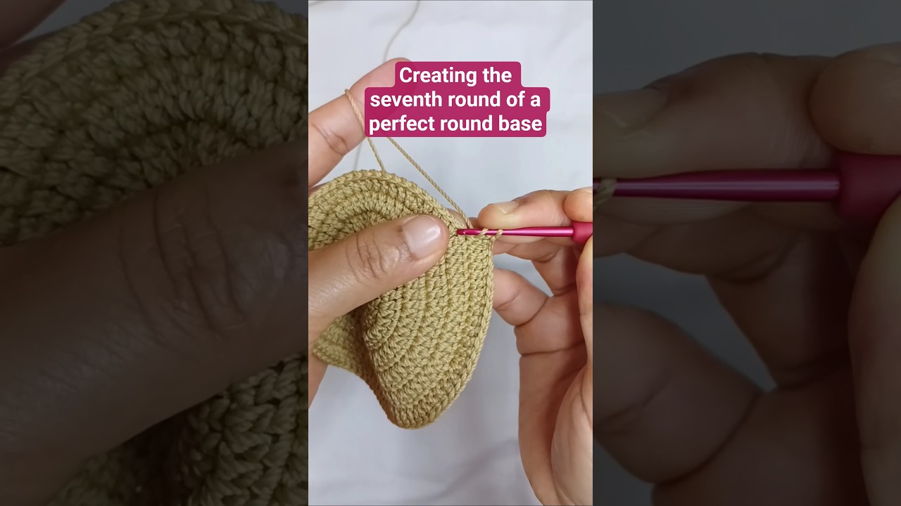 Вот как сделать седьмой виток идеально круглого основания.