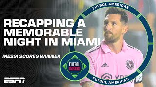 The stadium ERUPTED‼️ Reaction to Lionel Messi’s winner in his Inter Miami debut | Futbol Americas