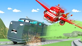 Xe lửa Troy - Xe lửa máy bay - Thành phố xe 🚉 những bộ phim hoạt hình về xe tải cho thiếu nhi