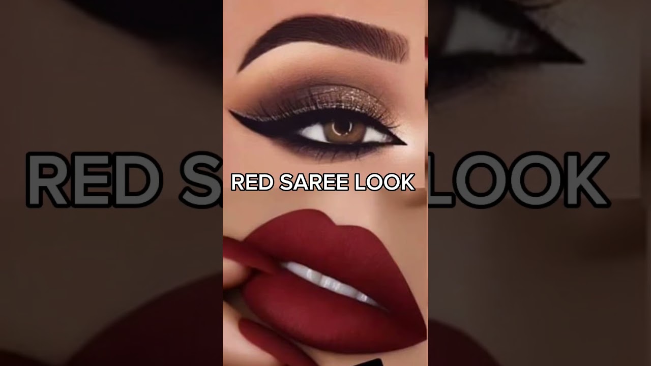 HOW TO CHOOSE A PERFECT LIPISTIC & EYE MAKUP FOR RED COLOUR SAREE 🩷 