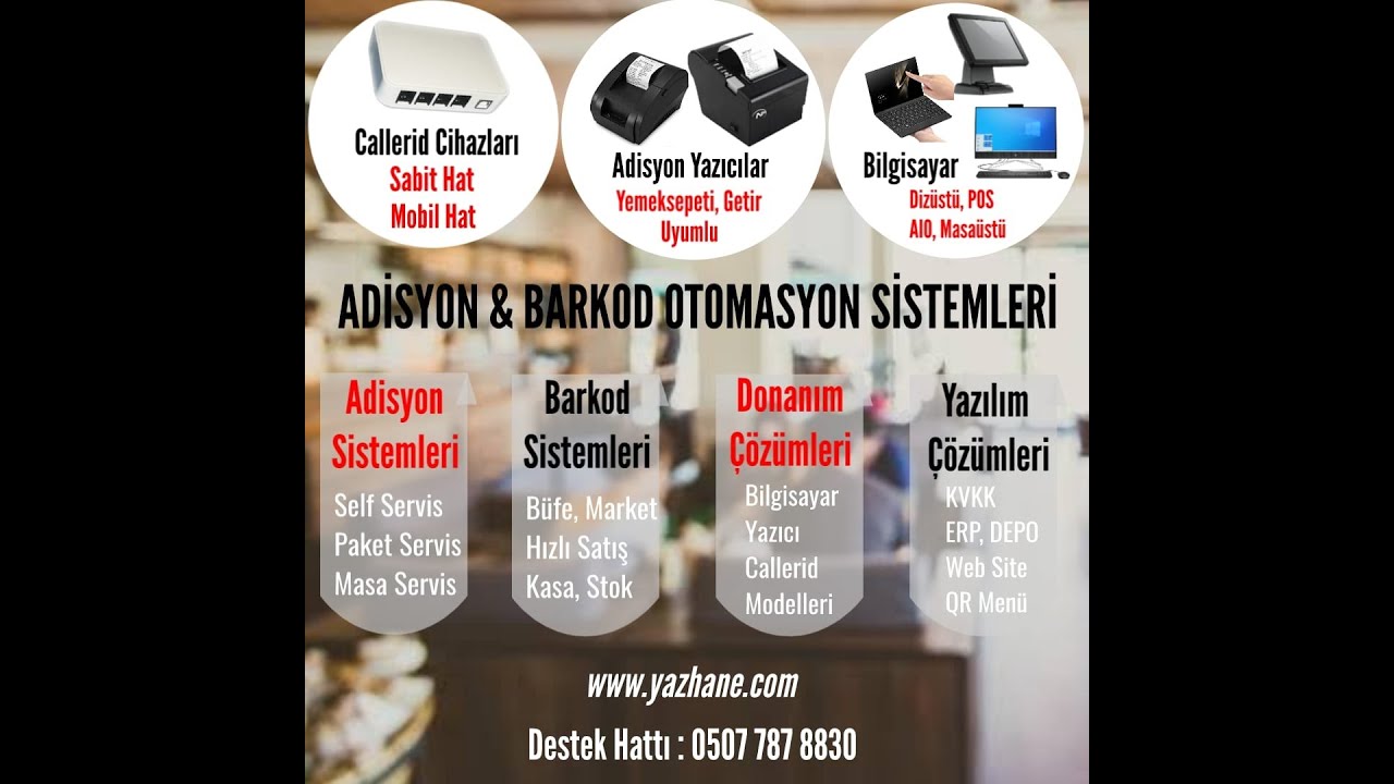 Sipariş Takip Sistemleri Cihaz Tanıtımı El Terminali, Kiosk Bilgisayar, Tablet, Cep Telefonu, Yazıcı