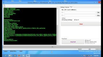 How to read full  CoolSand,RDA flash file with infinitybox CM2