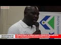 Minister of Education Mokhele Moletsane speaking during the annual Science, Technology and Innvovati