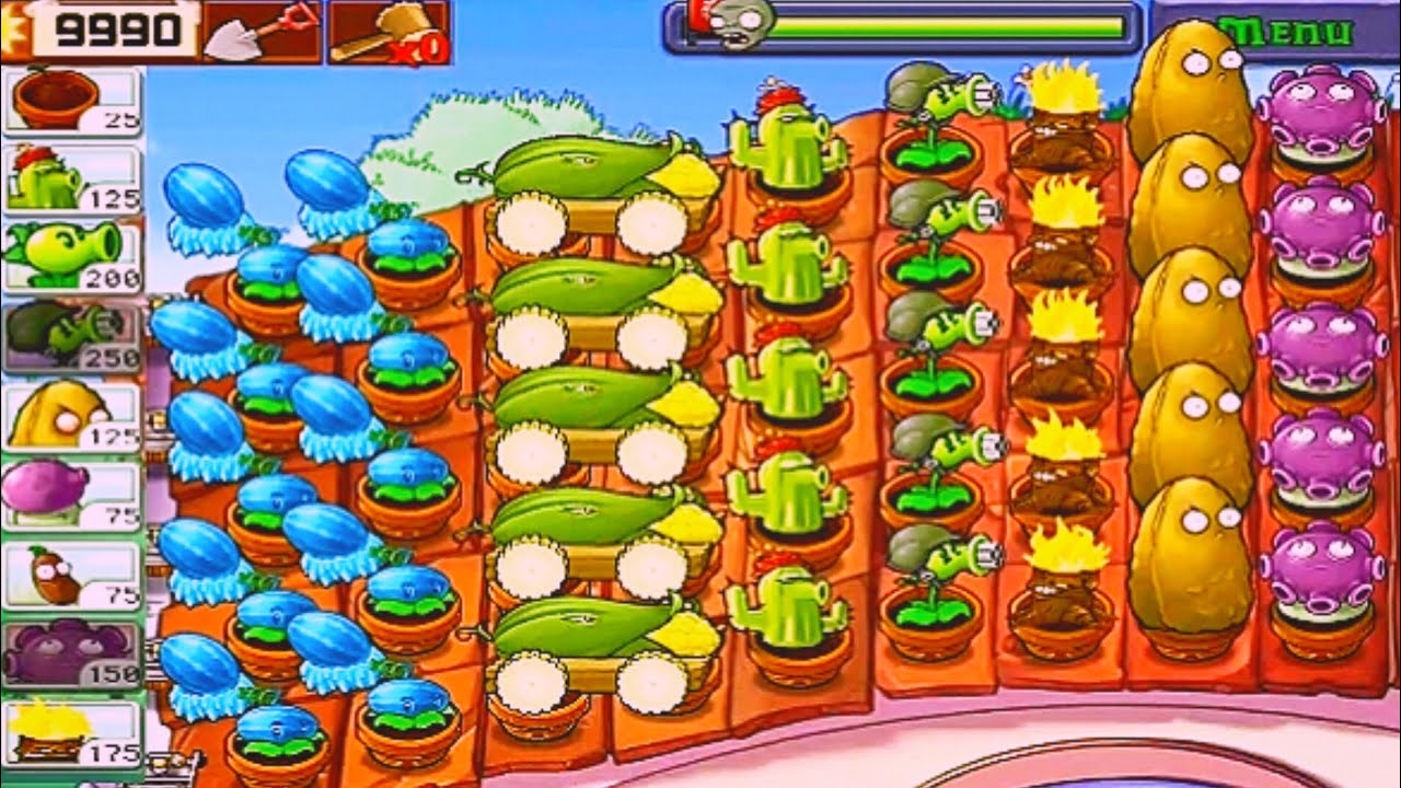 Plants vs Zombies | SURVIVAL ROOF | Plants vs All Zombies GAMEPLAY FULL ...