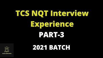 Tcs Nqt interview experience 2021 batch | tcs ninja profile interview | part 3