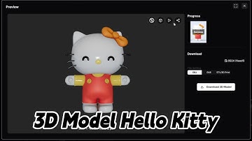 AI Turns Hello Kitty into a 3D Model — You Won’t Believe How Cute It Is!
