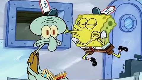 Every time SpongeBob kisses Squidward