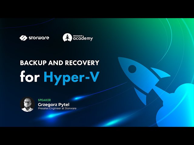 Backup and Recovery for Hyper-V