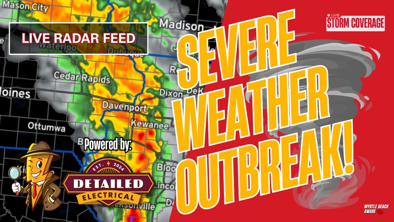 LIVE RADAR FEED: Tracking Major Severe Weather Outbreak! - YouTube