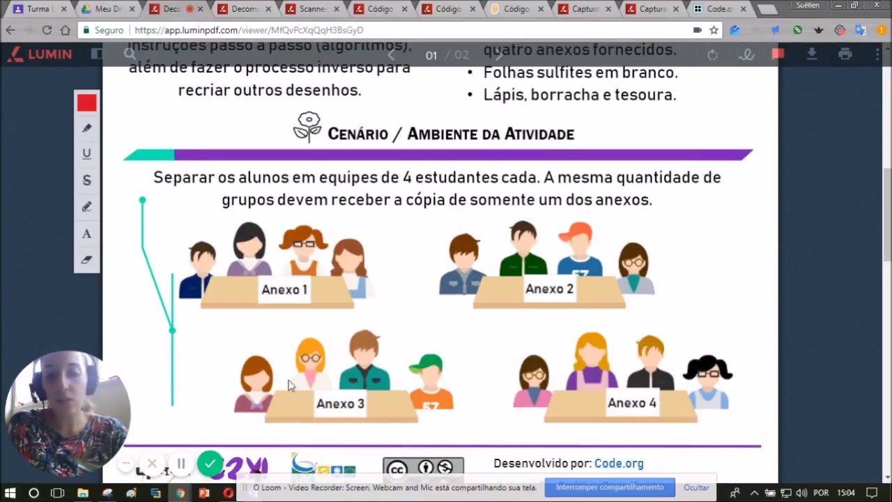 Atividades de Ensino sobre Pensamento Computacional Área de Linguagens