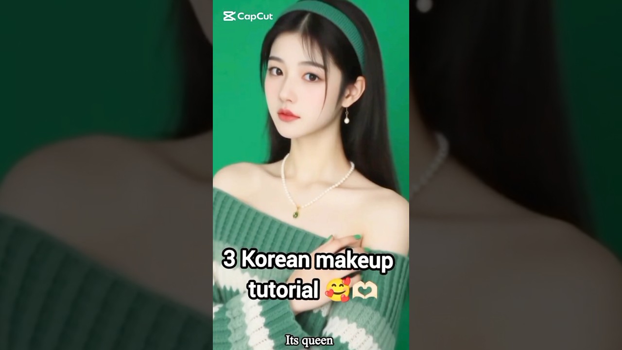 Three different Korean makeup techniques #song #tiktok #koreanmakeup #makeup #shorts #trending