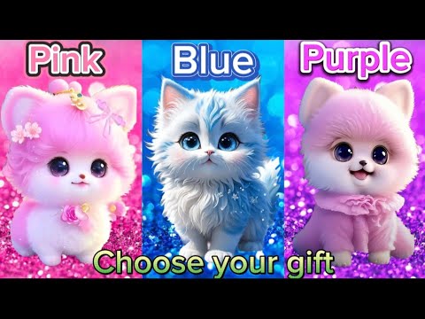 Choose your Gift💙🌈💖 #chooseyourgift #pickone #3giftbox #blue #pink #rainbow #choosysqueezy