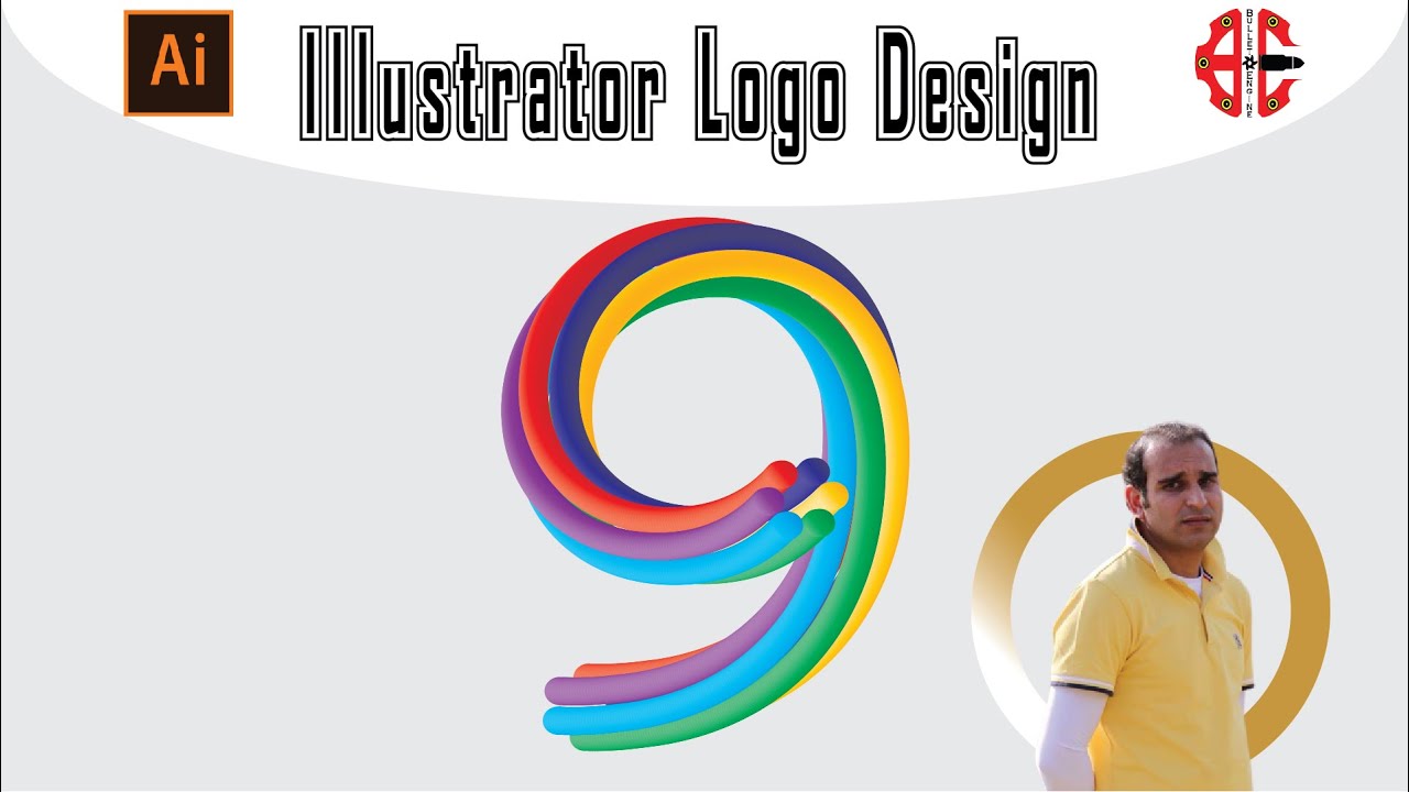 Illustrator Logo Design Tutorial  - Logo Design Basic to Advance 02 #caligraphy  #logodesign