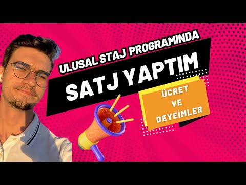 Ulusal Staj Programında Staj Yaptım  - Ücreti ve Deneyimim