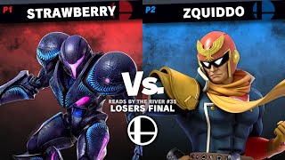 Strawberry Dark Samus Vs Zquiddo Captain Falcon - Losers Final - Reads By The River