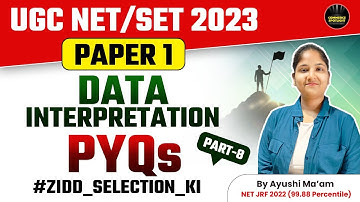 UGC NET/SET 2023 | UGC NET Paper 1 Data Interpretation PYQs by Ayushi Mam | Commerce Spotlight