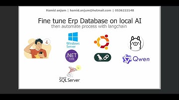 AI Integration, fine-tune  Windows .NET Core ERP database using a local AI model on Linux