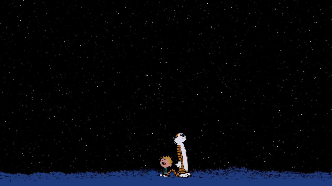 Calvin And Hobbes Are Watching The Twinkling Night Sky - YouTube