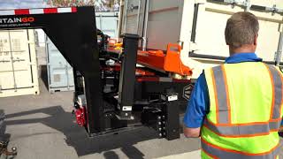 Shipping Container Loading Demo  ContainGo Mobilizer Trailer