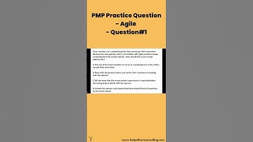 PMP Practice Question - Agile - Question#1 | KalpaTharu Consulting