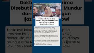 Dokter Tifa Tepis Tuduhan Pengecut dan Mundur dari Kasus Ijazah Jokowi: Hijrah Itu Bukan Mundur
