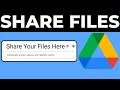How To Share Google Drive Files, Folders And Links