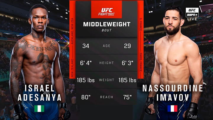 🔴 UFC Fight Night: Israel Adesanya vs Nassourdine Imavov | Full Fight & Highlights | Middleweight