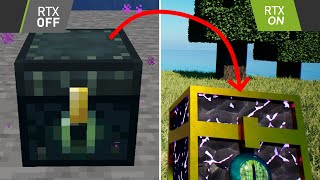 Realistic Water Chest - Minecraft RTX Animation #minecraft #RTX