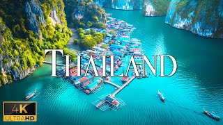 FLYING OVER THAILAND (4K Video UHD) - Relaxing Music With Beautiful Nature Film For Stress Relief