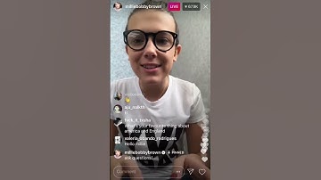 Millie reaction when Jacob sartorius joined her live!