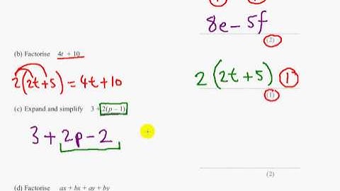 Edexcel GCSE Maths Modular Higher Unit 2 -  March 2012 - Q5abcd