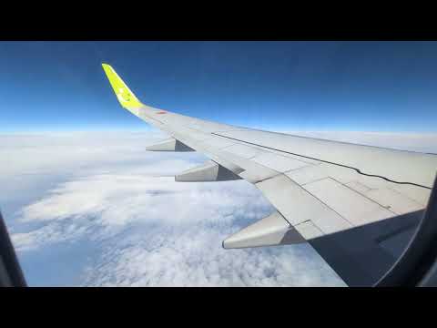 🧑‍✈️機長さんのアナウンス　熊本から羽田に向かうソラシドエア　B737-800の20A席の窓からの景色