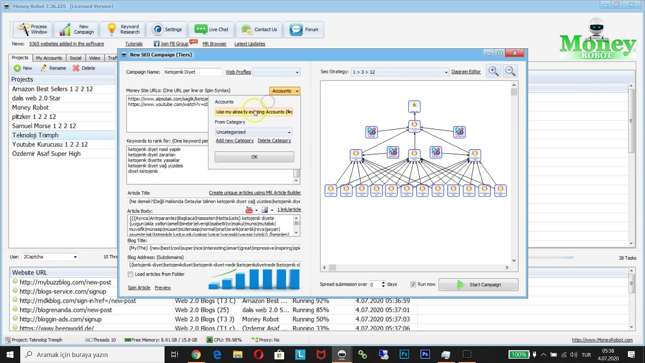 Money Robot Submitter Setup