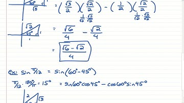 Sum and Difference Formulas (Part 1)