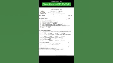 Class 5 Maths Chapter Addition, Subtraction and Applications #prepareforexam_gks #mathematics #exam