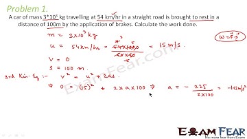 Physics Work Energy Power part 5 Force Displacement Graph CBSE class 11