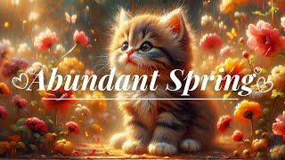 Relaxing Music ( Playlist ) - Relax \/ Study \/ Sleep, Cute  Cat 🐈, Cherry Blossom, Butterfly, Day-66