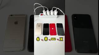 iPhone 6 VS 8 VS Se2 VS X Power On Boot Speed Test Best Comparison 2025